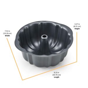 Instant Pot Official Fluted Cake Pan, 7-Inch, Gray