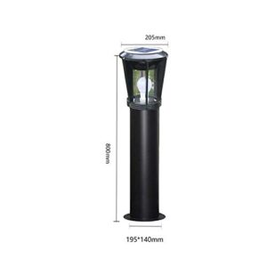 WPOLED Solar Lawn Light Simplicity Outdoor Waterproof IP65 Pillar Lamp Home Villa Courtyard Garden Light Exterior Courtyard Garden Rainproof Post Pillar Lantern