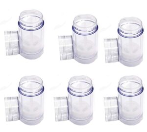 clear empty plastic round deodorant containers,round shape bottom filling stick deodorant container twist up stick tube (c)