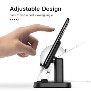 Magnetic Wireless Charger Stand, CEREECOO Wireless Charging Station Dock Compatible with iPhone Series14/13/12 Apple Watch 8/7/6/5/4/3 AirPods Pro/1/2