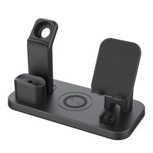 Magnetic Wireless Charger Stand, CEREECOO Wireless Charging Station Dock Compatible with iPhone Series14/13/12 Apple Watch 8/7/6/5/4/3 AirPods Pro/1/2