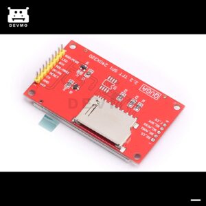 DEVMO 2.2 Inch ILI9341 SPI TFT LCD Display 240x320 ILI9341 LCD Screen with SD Card Slot Compatible with Ar-duino Raspberry Pi 51/AVR/STM32/ARM/PIC