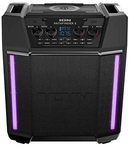 ION Pathfinder 3 Bluetooth Portable Speaker with Wireless Qi Charging