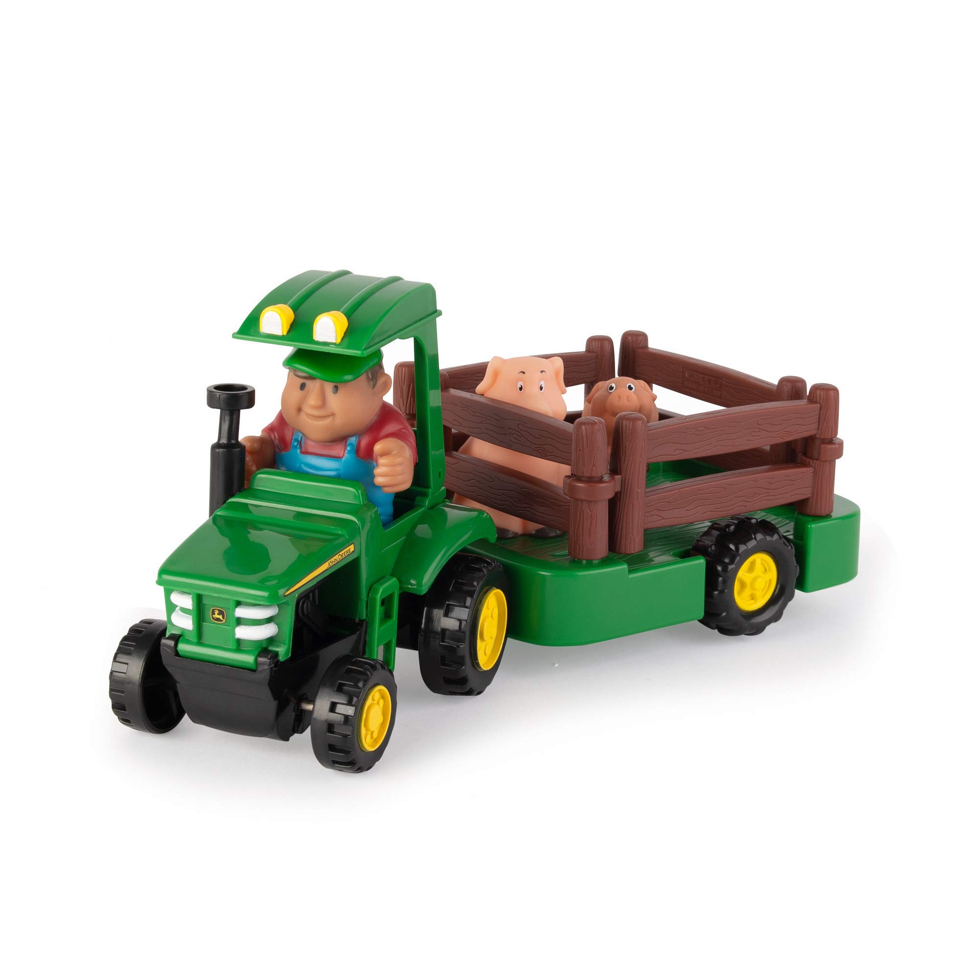 TOMY John Deere 1st Farming Fun Hauling Play Set with Tractor, Trailer, Farmer and Animals