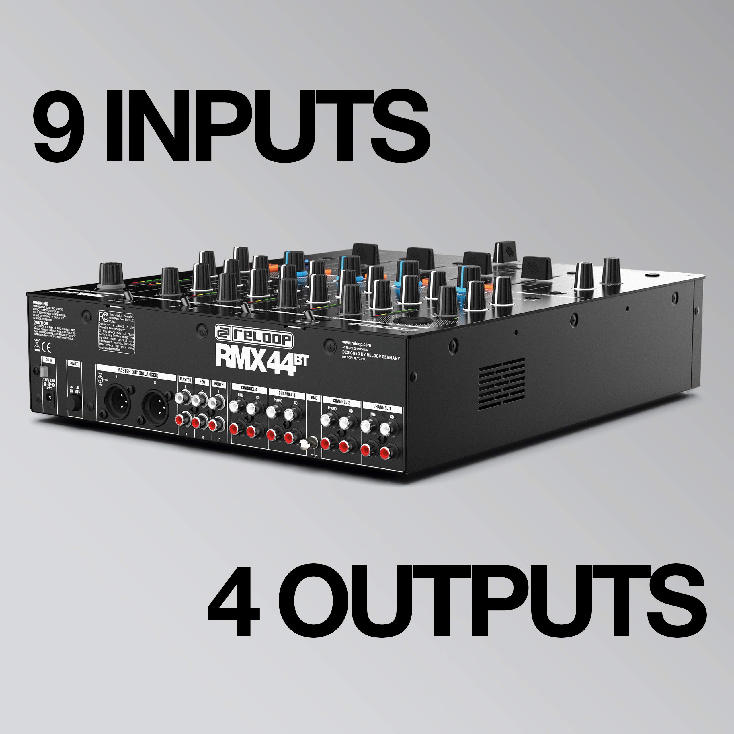 Reloop RMX-44BT 4-Channel Bluetooth DJ Club Mixer