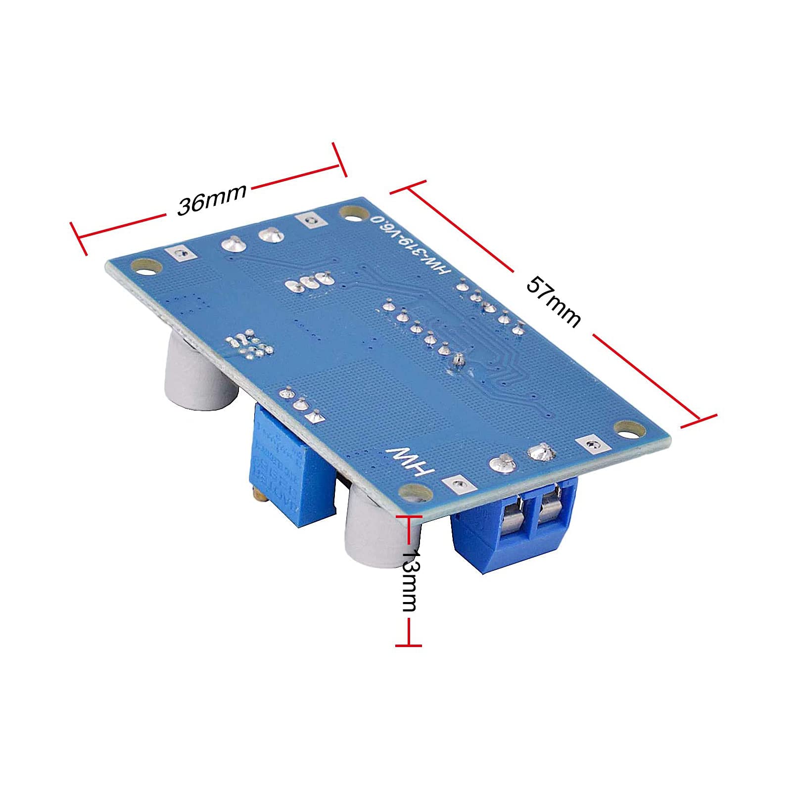 Valefod 3 Pack LM2596 DC to DC Voltage Regulator 4-40V to 1.5-35V Buck Converter with LED Display