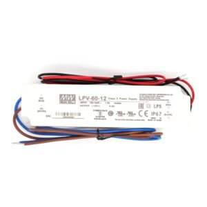 meanwell lpv-60-12 60w 12v 5a ip67 led power supply driver