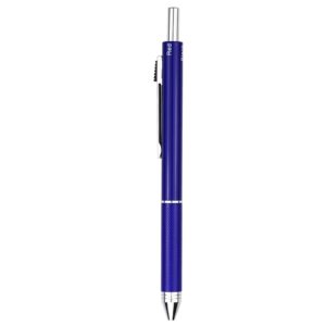 DUNBONG 4 in 1 Multicolor pen, Metal Cased Multifunction Pen, 0.5mm Mechanical Pencil, Red Ball Pen, Blue Ball Pen and Black Ball Pen, 1-Count (Blue)