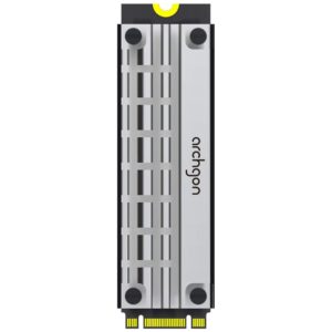 Archgon HS-1110 SSD Heatsink Cooler for PCIe NVMe M.2 2280 SSD for Workstation Server Rugged Computer IPC Industrial Computer Gaming PC Use (Silver)