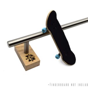 Teak Tuning Round Fingerboard Rail - Standard Edition - Silver Colorway - 10" Long, 1.75" Tall - Prolific Series