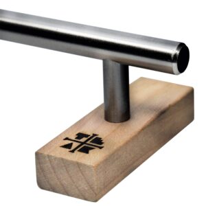 Teak Tuning Round Fingerboard Rail - Standard Edition - Silver Colorway - 10" Long, 1.75" Tall - Prolific Series