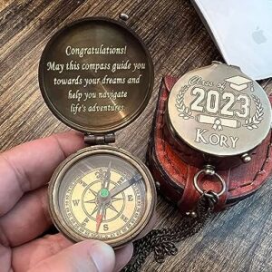 Personalized Engraved Compass. Handmade Brass Compass for Men's & Women's, Husband Gifts, Fathers Day, Anniversary, Wedding Gift for Him, Fiance Gift