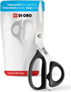 di oro kitchen scissors heavy duty dishwasher safe - kitchen scissors for food, meat, & poultry - stainless steel kitchen shears that come apart - professional & sharp multipurpose cooking scissors