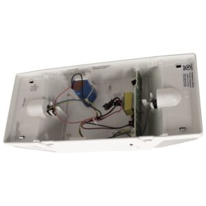 LFI Lights | Emergency Light | White Housing | Two LED Fixed Heads | Hardwired with Battery Backup | UL Listed | (2 Pack) | EL-FX