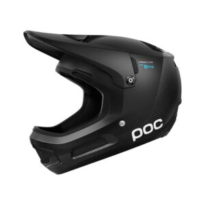 poc, coron air carbon spin mountain biking helmet, carbon black, x-small/small