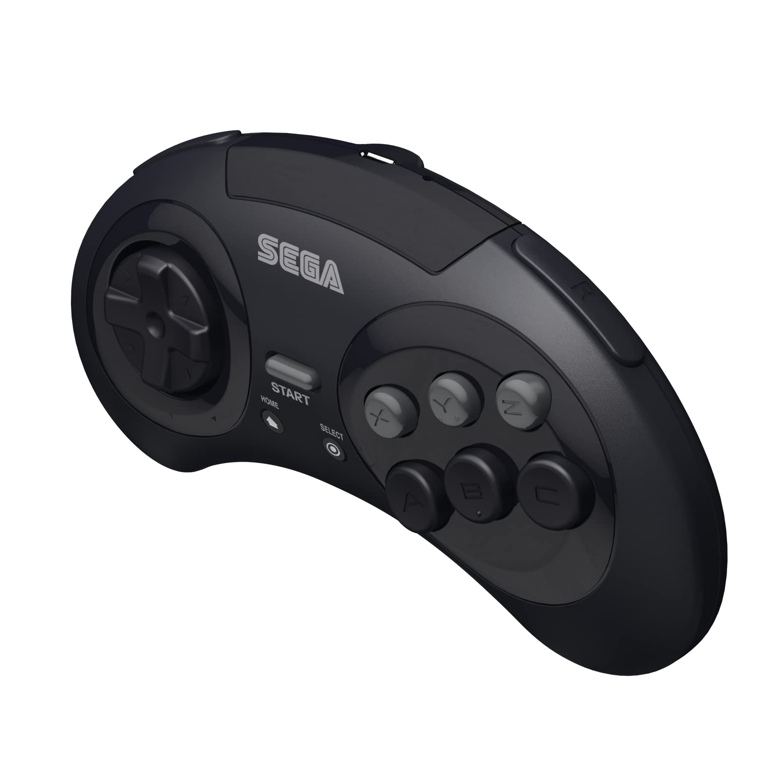 Retro-Bit Sega Genesis 2.4 Ghz Wireless Controller for Sega Genesis Original/Mini, Switch, PC, Mac - Includes Controller, 2 Receivers & Storage Case (Black)