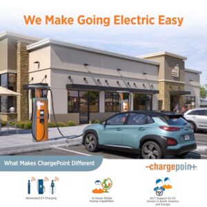 ChargePoint Home Flex Level 2 EV Charger, NEMA 6-50 Outlet 240V EV Charge Station, Electric Vehicle Charging Equipment Compatible with All EV Models