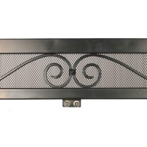 Better Garden Fireplace Screen with Gate, Durable Frame and Metal Mesh, 39"(W) X 31"(H)