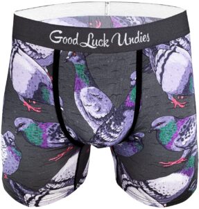 good luck undies men's pigeons boxer brief underwear, medium