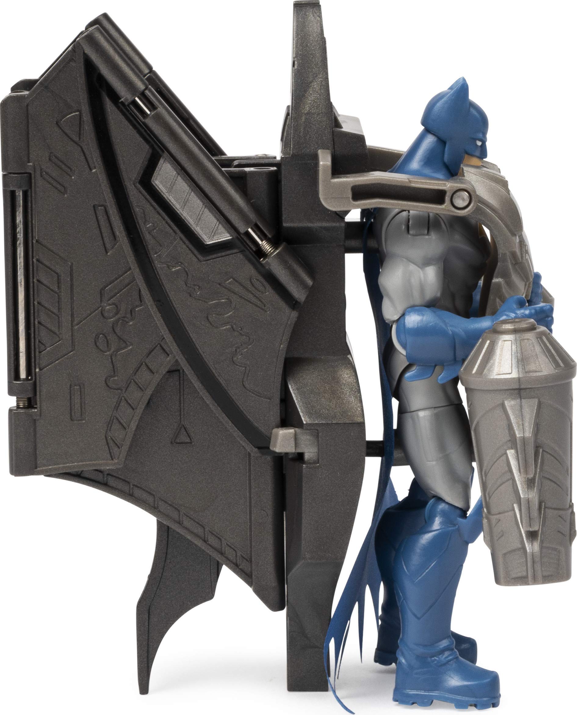 BATMAN, 4-Inch BATMAN Mega Gear Deluxe Action Figure with Transforming Armor