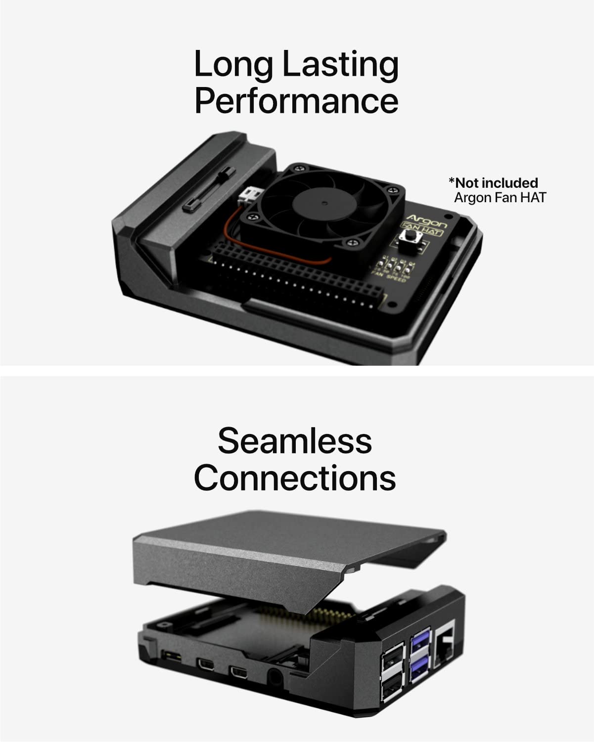 Argon NEO Raspberry Pi 4 Case | All Aluminum