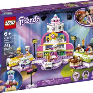 LEGO Friends Baking Competition 41393 Building Kit, Set Baking Toy, Featuring 3 Friends Characters and Toy Cakes (361 Pieces)