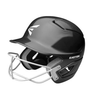easton | alpha fastpitch softball batting helmet with facemask | medium/large | black