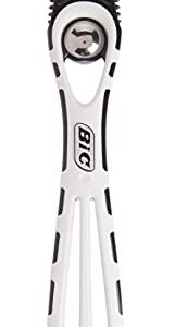 BIC Flex 5 Men's 5-blade Disposable Razor, For a Smooth and Comfortable Shave, 8-Count Pack of Mens Razors White