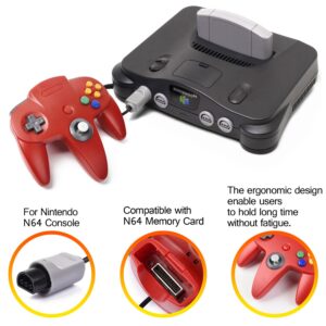 iNNEXT 2 Pack N64 Controller, Classic Wired N64 64-bit Gamepad Joystick for Ultra 64 Video Game Console