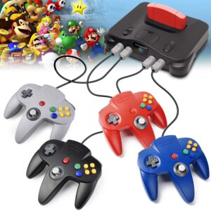 iNNEXT 2 Pack N64 Controller, Classic Wired N64 64-bit Gamepad Joystick for Ultra 64 Video Game Console