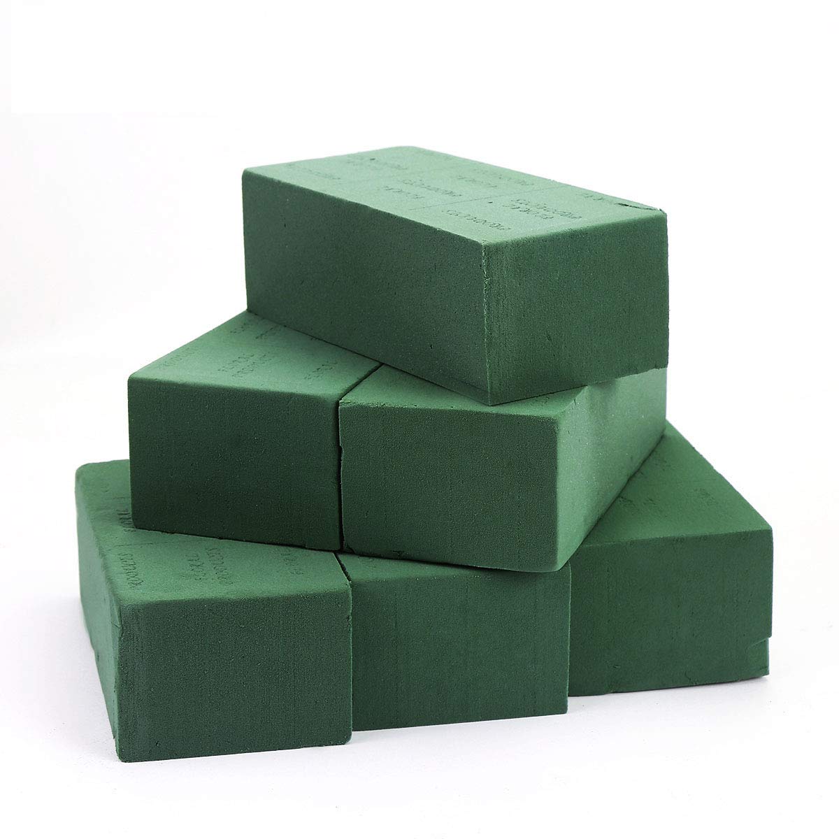 6 PCS Floral Foam Bricks, Florist Flower Foam Green Bricks Flower Arrangement Brick Supplies for Florist Craft