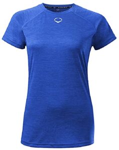 evoshield fx short sleeve training tee, royal - x-large