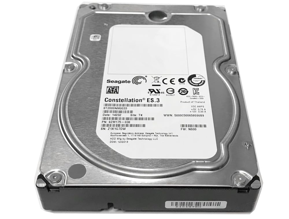 ST2000NM0033-DELL - DELL ST2000NM0033-DELL CONSTELLATION ES.3 2TB 6G LFF SATA HARD DRIVE (Renewed)