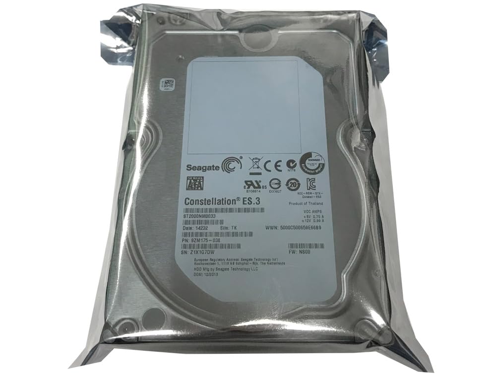 ST2000NM0033-DELL - DELL ST2000NM0033-DELL CONSTELLATION ES.3 2TB 6G LFF SATA HARD DRIVE (Renewed)