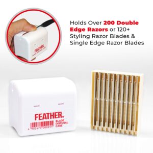 Feather Razor Blade Disposal Case for Barbers 3 Pk