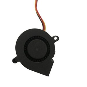 2-Pack 50000Hours Lifetime 3wires DC Fans DC 5V Cool Blower Fan Kit 4010 5015 Extruder Hotend Cooler Radiator Left Hotend Fan, Front Hotend Fan for Prusa i3 MK3 MK3S MK2/2.5 3D Printer