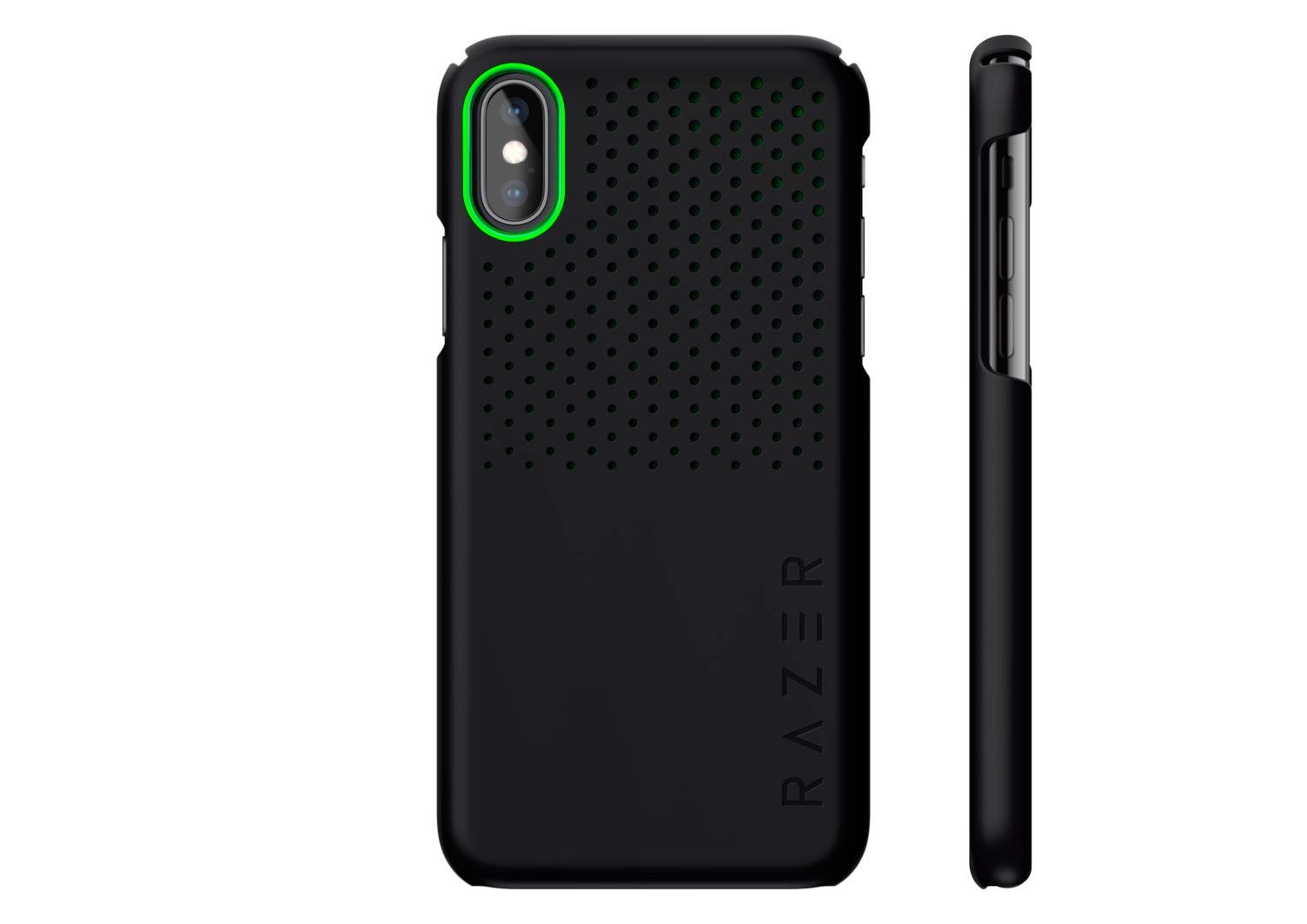 Razer Arctech Slim for iPhone Xs Case/iPhone X Case: Thermaphene & Venting Performance Cooling - Wireless Charging Compatible - Matte Black