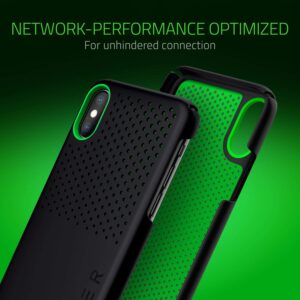 Razer Arctech Slim for iPhone Xs Case/iPhone X Case: Thermaphene & Venting Performance Cooling - Wireless Charging Compatible - Matte Black