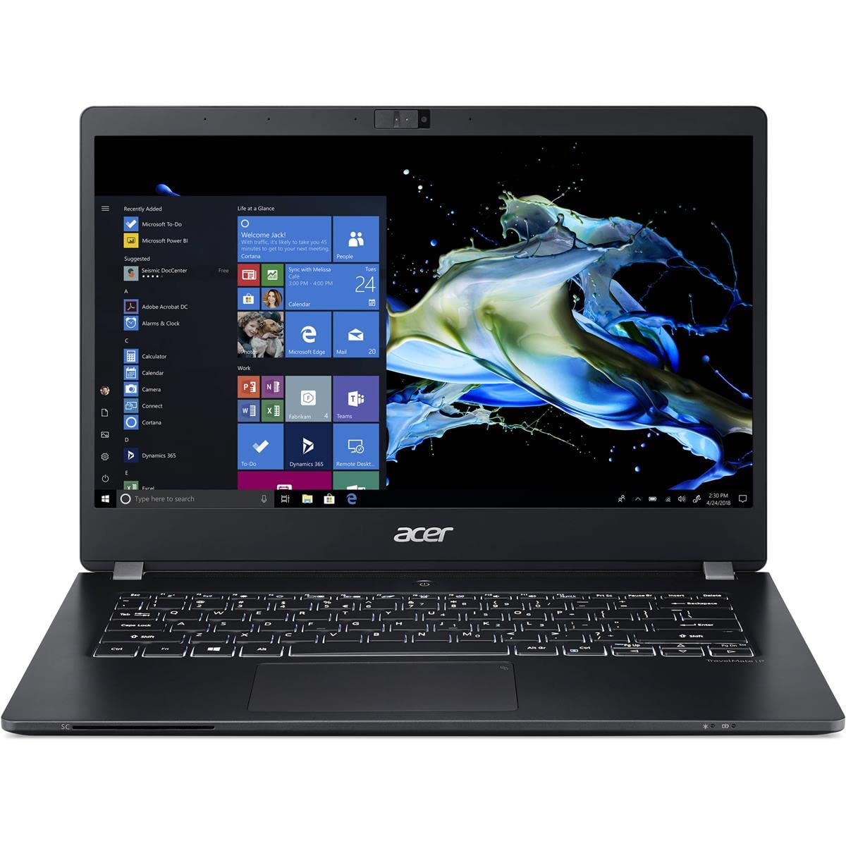 Acer TravelMate P6 Thin & Light Business Laptop, 14" FHD IPS, Intel Core i5-8265U, 8GB DDR4, 256GB SSD, 20 Hrs Battery, Win 10 Pro, TPM 2.0, Mil-Spec, Fingerprint Reader, TMP614-51-54MK