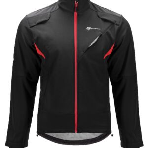 ROCKBROS Winter Cycling Jacket for Men Thermal Fleece Windproof Jacket Running Biking Hiking