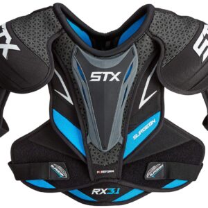 STX Ice Hockey Surgeon RX3.1 Junior Shoulder Pad, Large,White/Blue