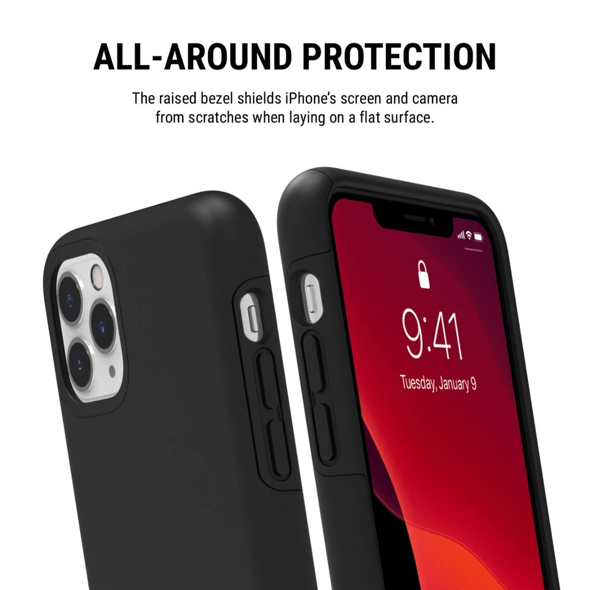 Incipio DualPro Dual Layer Case for Apple iPhone 11 Pro Max with Flexible Shock-Absorbing Drop-Protection - Black