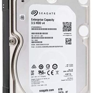 Seagate Enterprise Capacity 3.5 HDD 6TB 7200 RPM 512e SATA 6Gb/s 128MB-Cache 3.5-Inch Hard Disk Drive - ST6000NM0024 (Renewed)