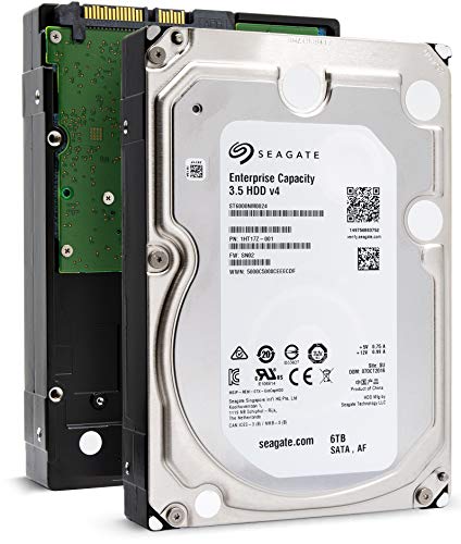 Seagate Enterprise Capacity 3.5 HDD 6TB 7200 RPM 512e SATA 6Gb/s 128MB-Cache 3.5-Inch Hard Disk Drive - ST6000NM0024 (Renewed)