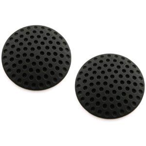 hj garden 2pcs black wall protectors door handle bumpers buffer guard doorknob rubber self adhesive silencer crash pad for home office doorstop door stopper