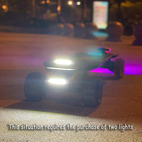 IWONDER V3.0 Skateboard Lights Longboard USB Rechargeable Lights Super Bright Led Electric Skateboard Light Accessory Outdoor Waterproof Flashing Safety Skateboard Rear Lights