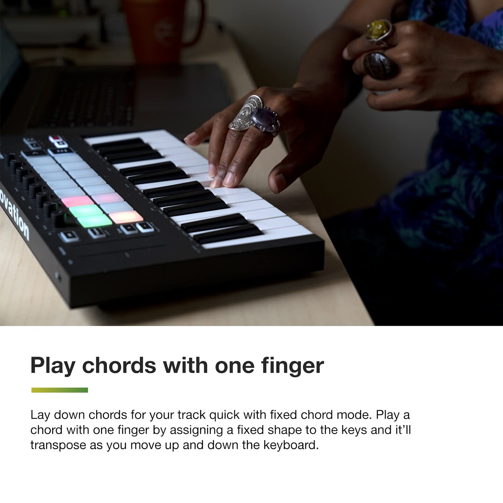 Novation Launchkey Mini [MK3] — Portable 25-Key, USB, MIDI Keyboard Controller with DAW Integration, Chord Mode, and Arpeggiator — for Music Production