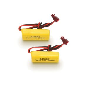 glesource (2 pack elb1p201nb emergency light battery for lithonia elb1p201n2 elb1p2901n elb1p201n anic1493 lithonia 1009s00-mz elb0320 grainger 4wt20 osa212 nic1169 ebe-33 nicad 1200mah