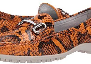 Marc Joseph New York Women's Leather Made in Brazil Grand Street Golf Shoe, Cheddar Viper, 11 M US