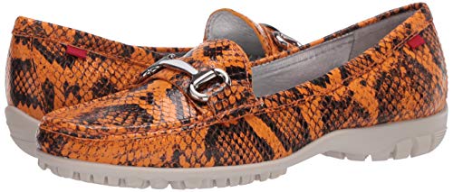 Marc Joseph New York Women's Leather Made in Brazil Grand Street Golf Shoe, Cheddar Viper, 11 M US